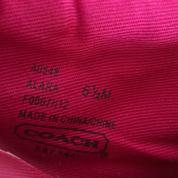 Coach Alara High Top Wedge Sneakers in Hot Pink 6.5 - Picture 2 of 12